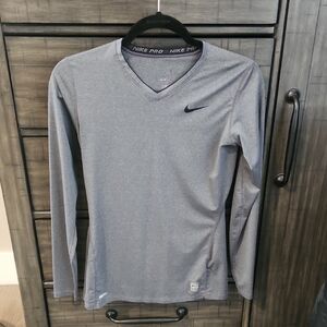 Nike Women's Long Sleeve Tee in Gray